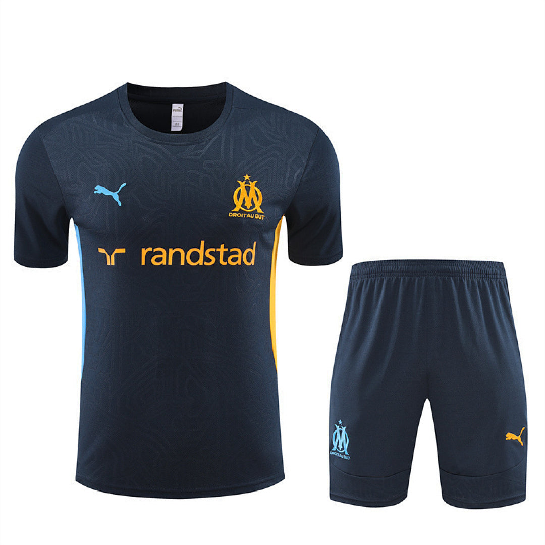 Kit football Marseille ensemble training 2024/25 - Bleu Roi