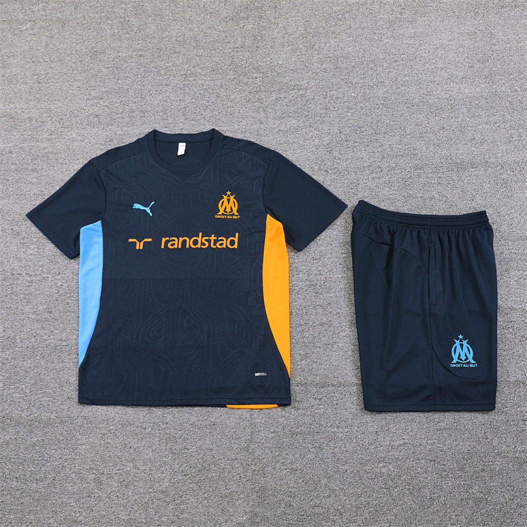 Kit football Marseille ensemble training 2024/25 - Bleu Roi