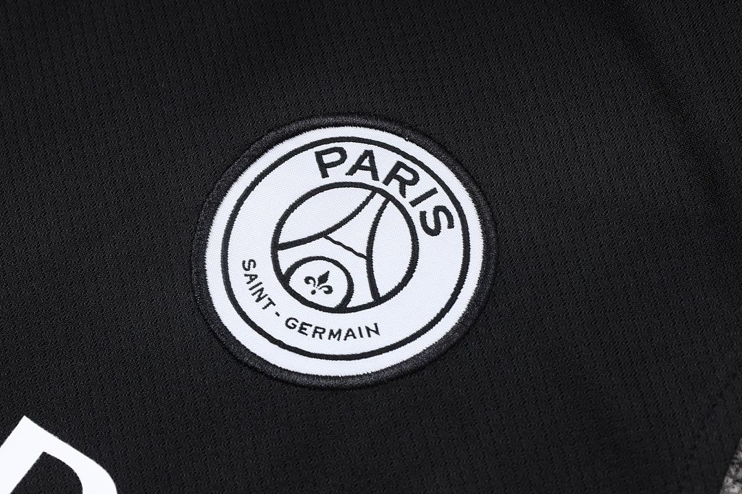 Kit Football Paris Ensemble Training Sans Manches Noir