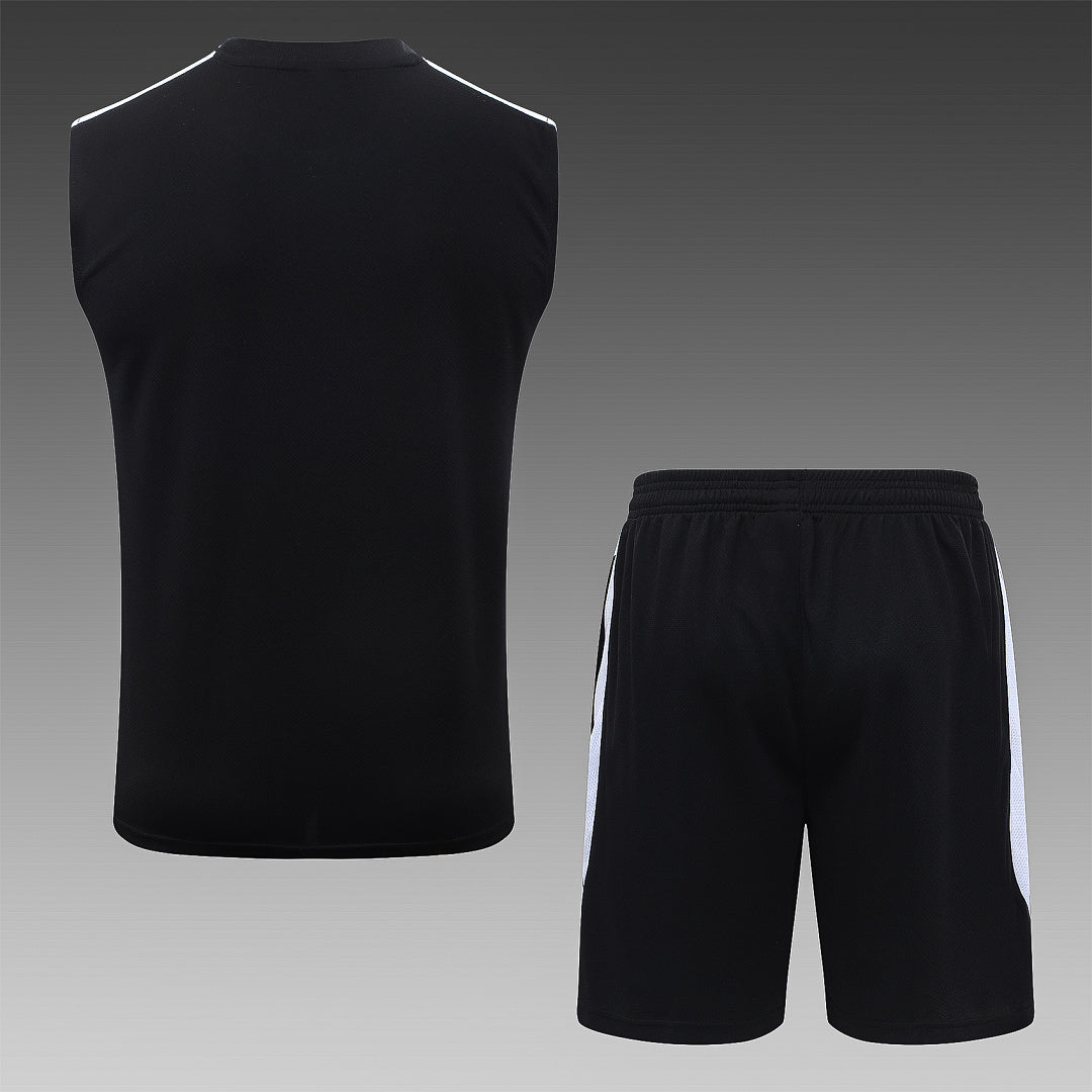Kit Football Paris Ensemble Training Sans Manches Noir