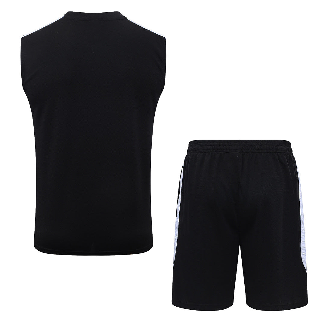 Kit Football Paris Ensemble Training Sans Manches Noir