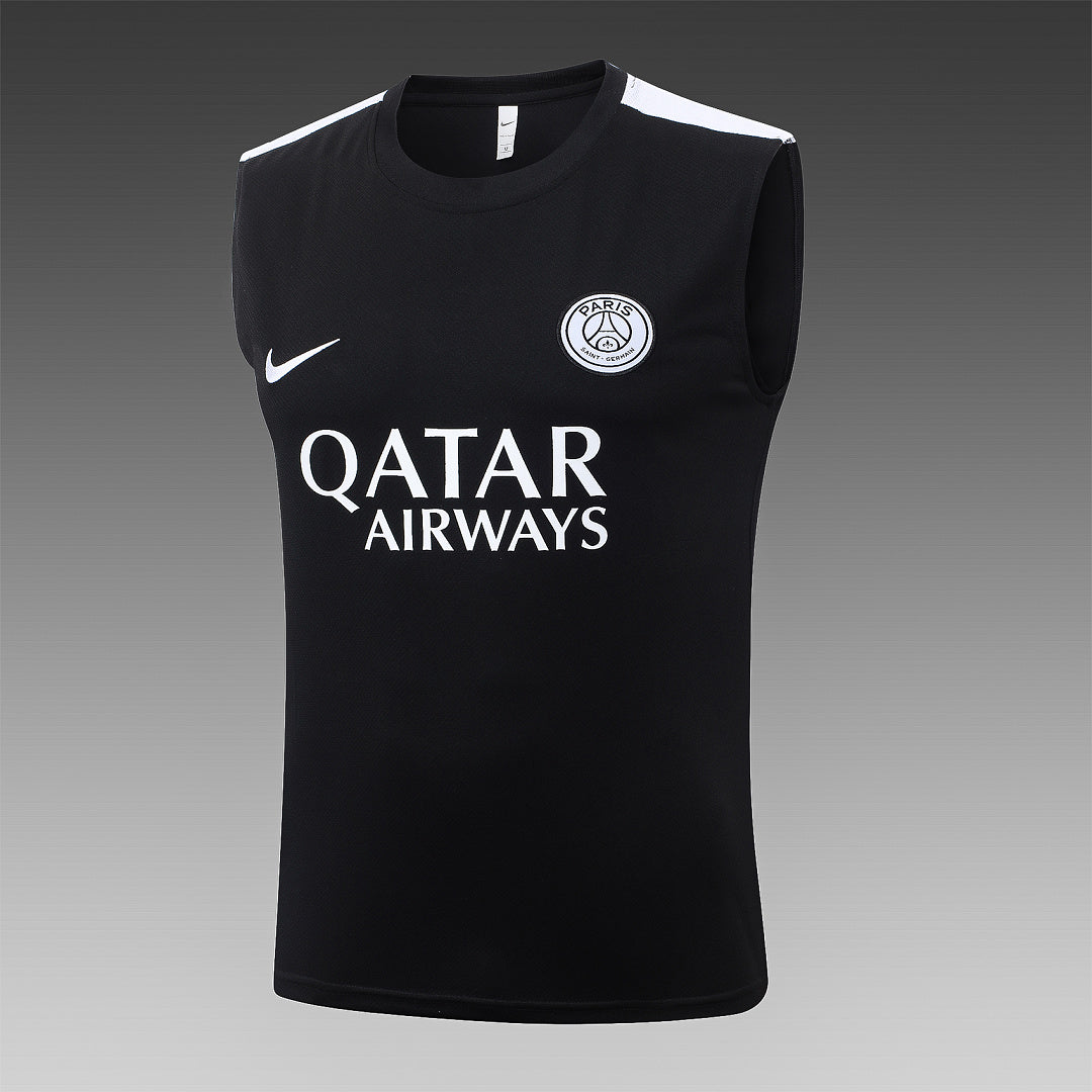 Kit Football Paris Ensemble Training Sans Manches Noir