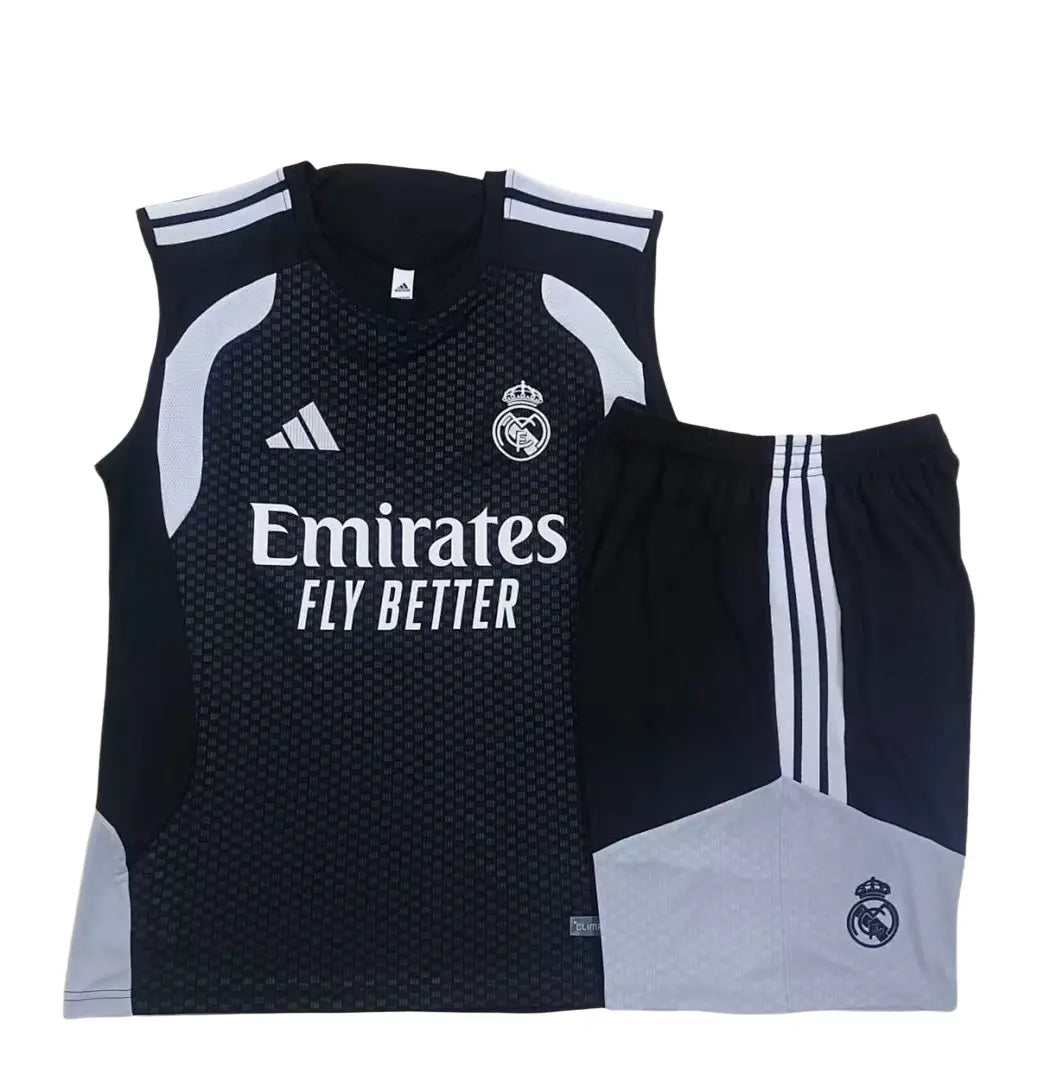 Kit Football Real Madrid Débardeur Training 2026/27 Noir