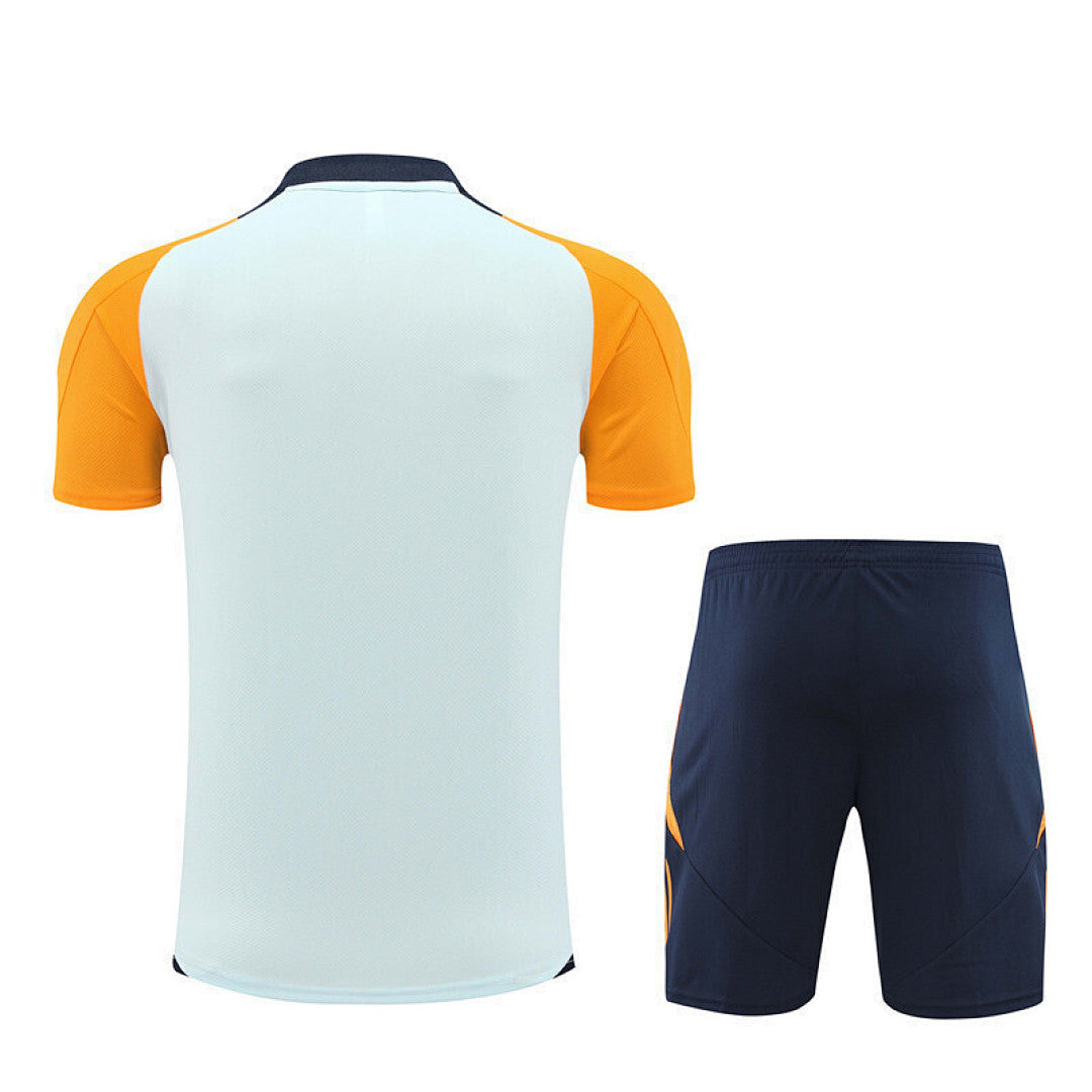 Kit football Real Madrid ensemble training 2024/25 - Bleu clair