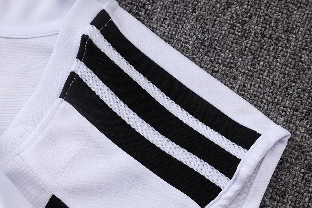 Kit Football Sans Manches Ensemble Training Blanc