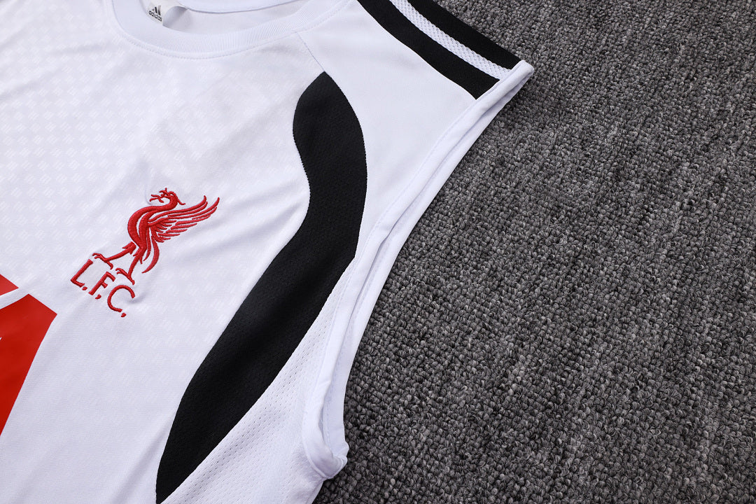 Kit Football Sans Manches Ensemble Training Blanc