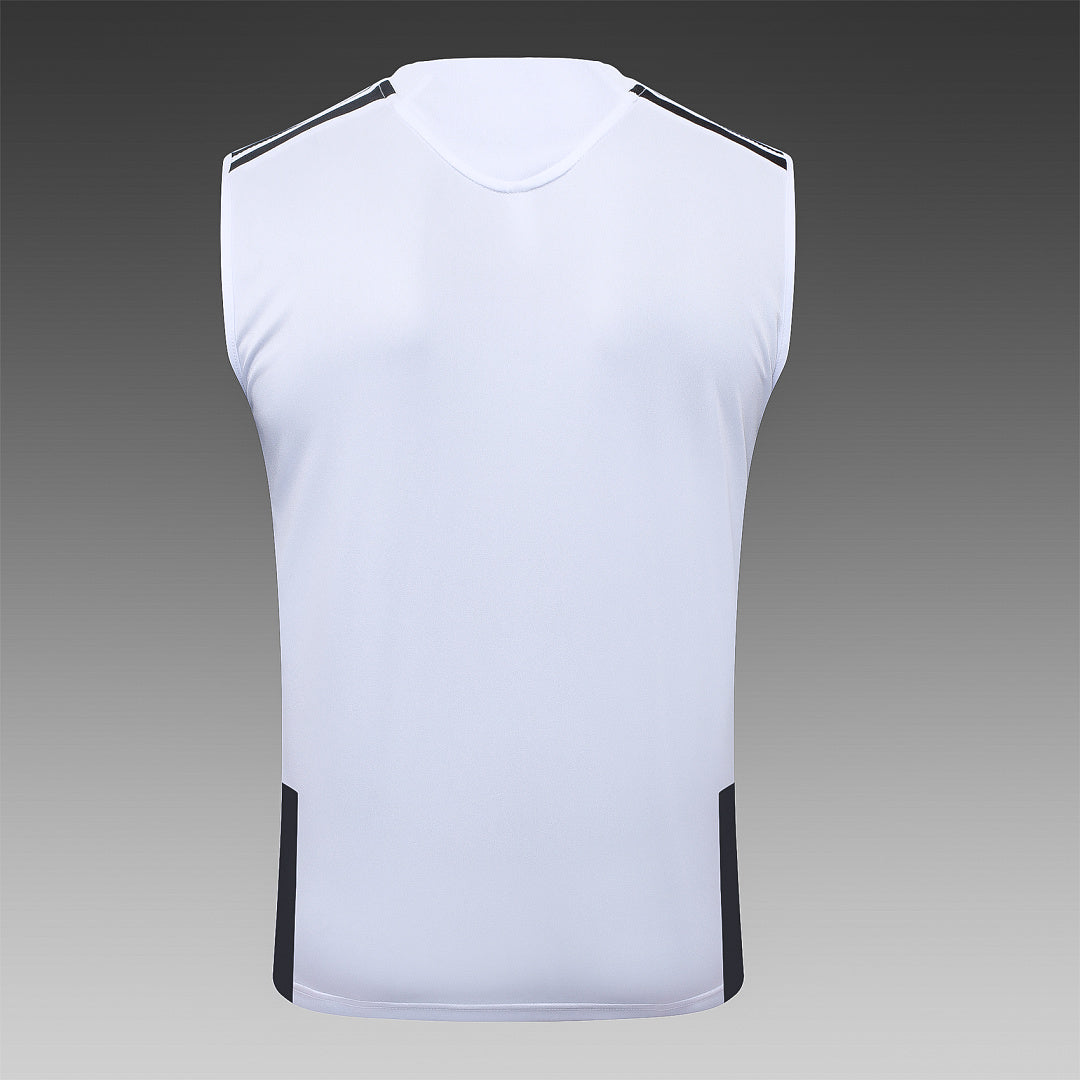 Kit Football Sans Manches Ensemble Training Blanc