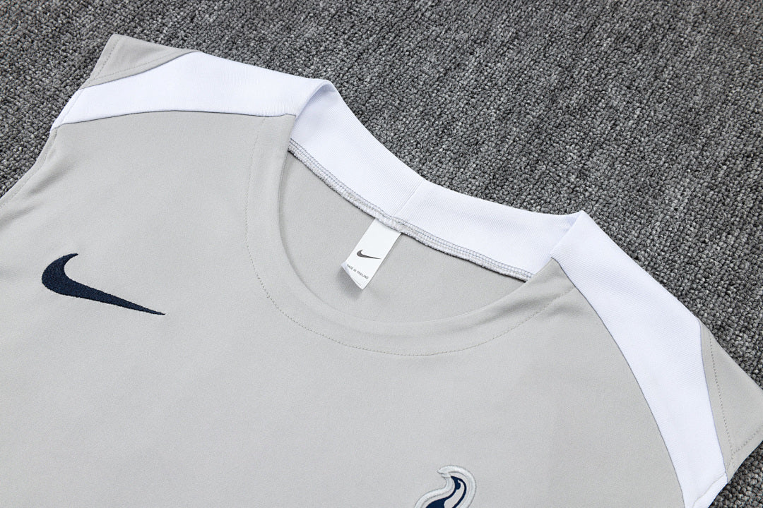 Kit Football Tottenham Ensemble Training Débardeur 2025/26 Gris Clair
