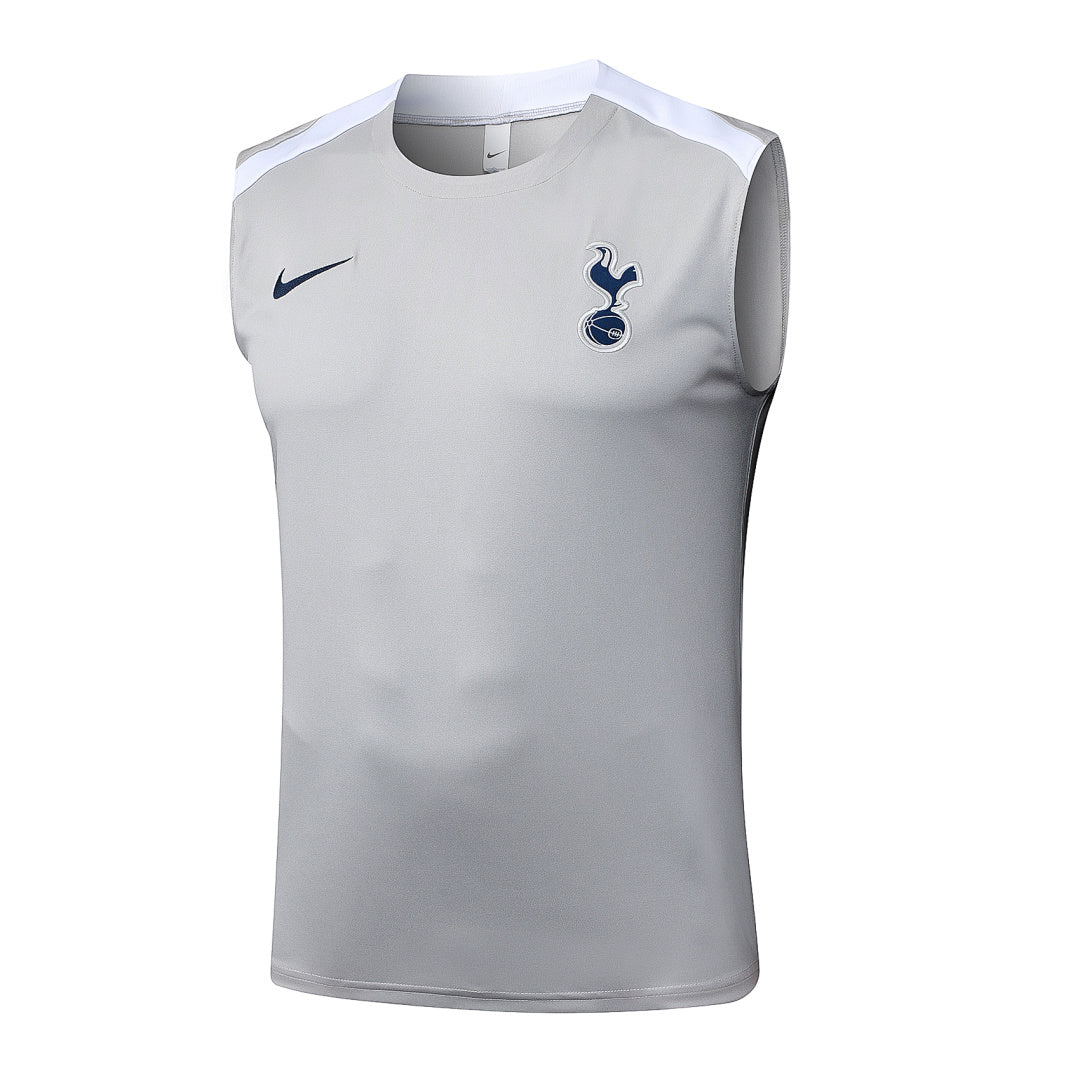 Kit Football Tottenham Ensemble Training Débardeur 2025/26 Gris Clair