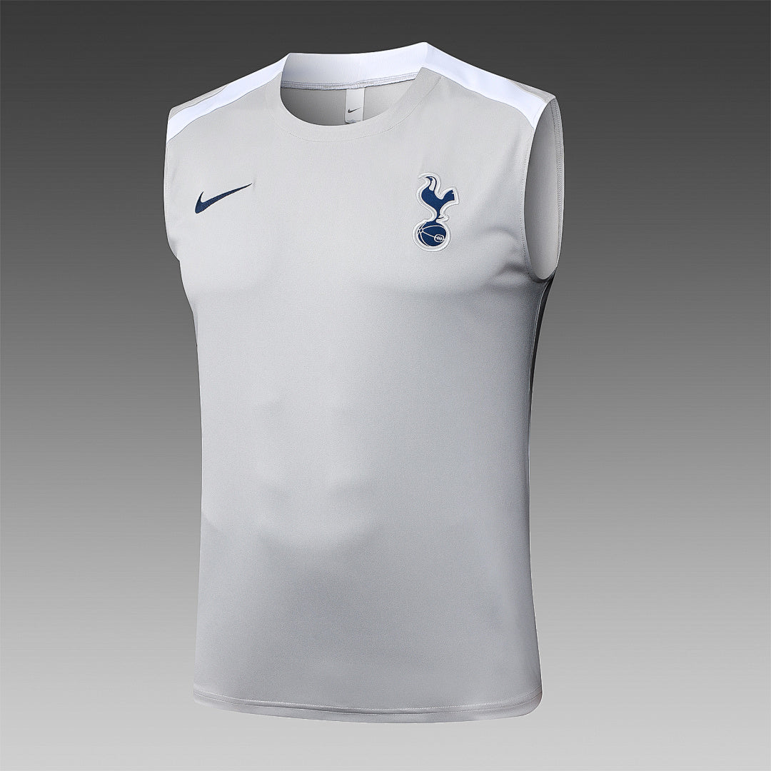Kit Football Tottenham Ensemble Training Débardeur 2025/26 Gris Clair
