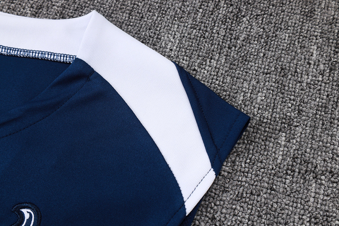 Kit Football Tottenham Ensemble Training Sans Manches Bleu Roi 2025/26