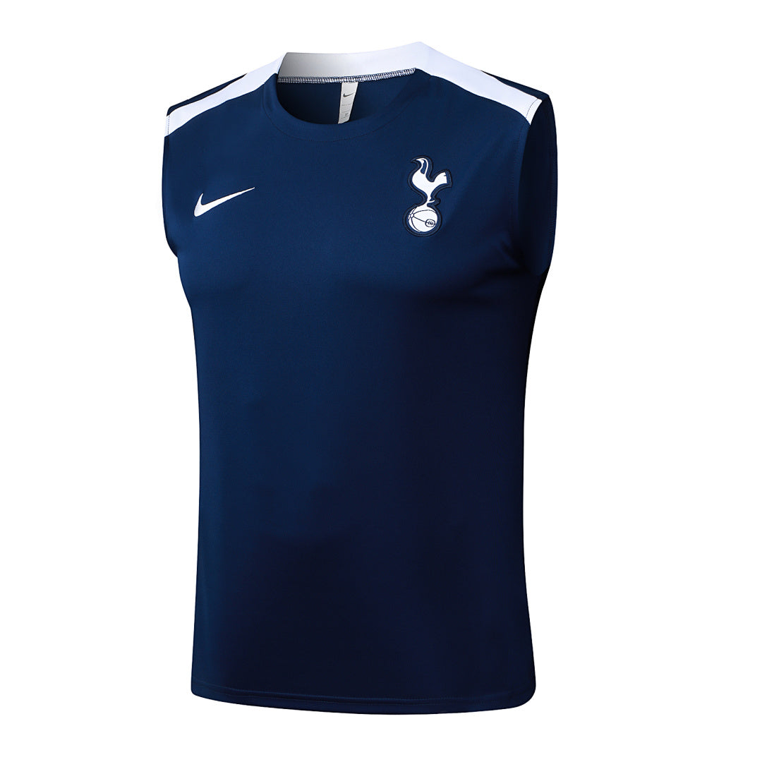 Kit Football Tottenham Ensemble Training Sans Manches Bleu Roi 2025/26
