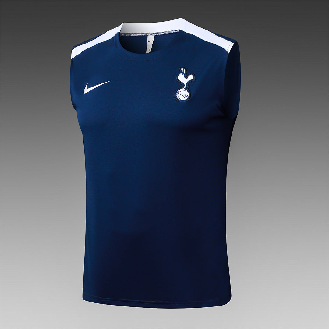 Kit Football Tottenham Ensemble Training Sans Manches Bleu Roi 2025/26