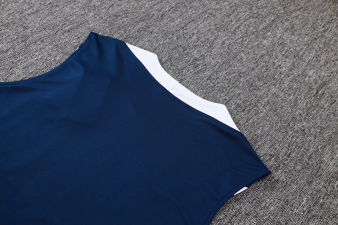 Kit Football Tottenham Ensemble Training Sans Manches Bleu Roi 2025/26