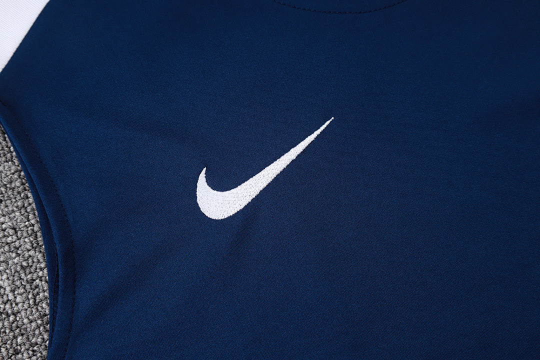 Kit Football Tottenham Ensemble Training Sans Manches Bleu Roi 2025/26