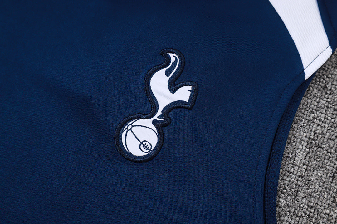 Kit Football Tottenham Ensemble Training Sans Manches Bleu Roi 2025/26