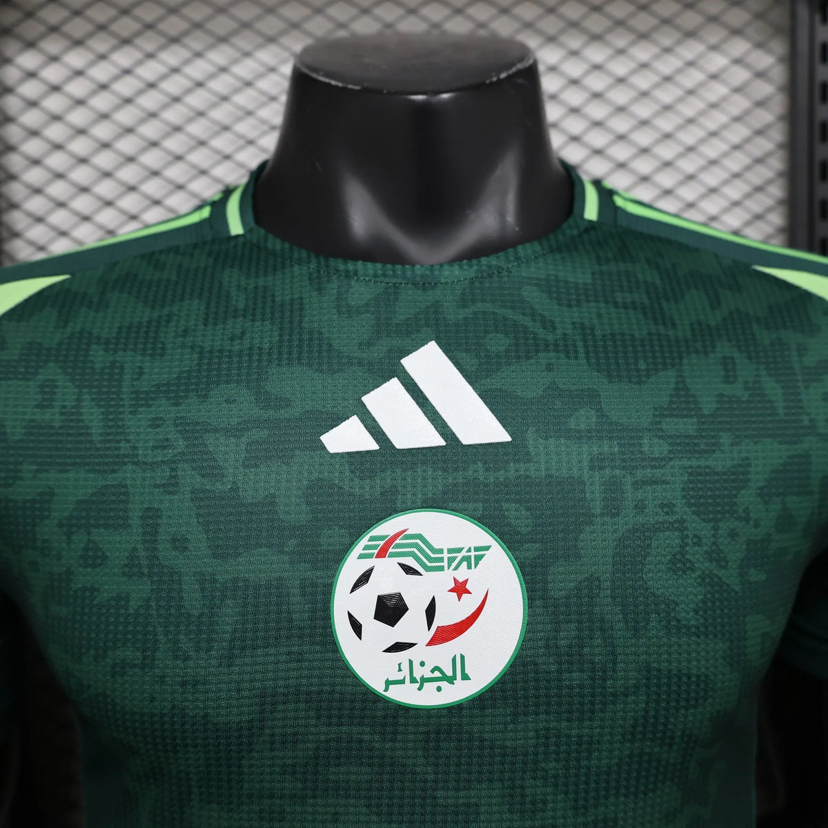 Maillot Algerie/Algeria Vert Green Player Version 2024/25