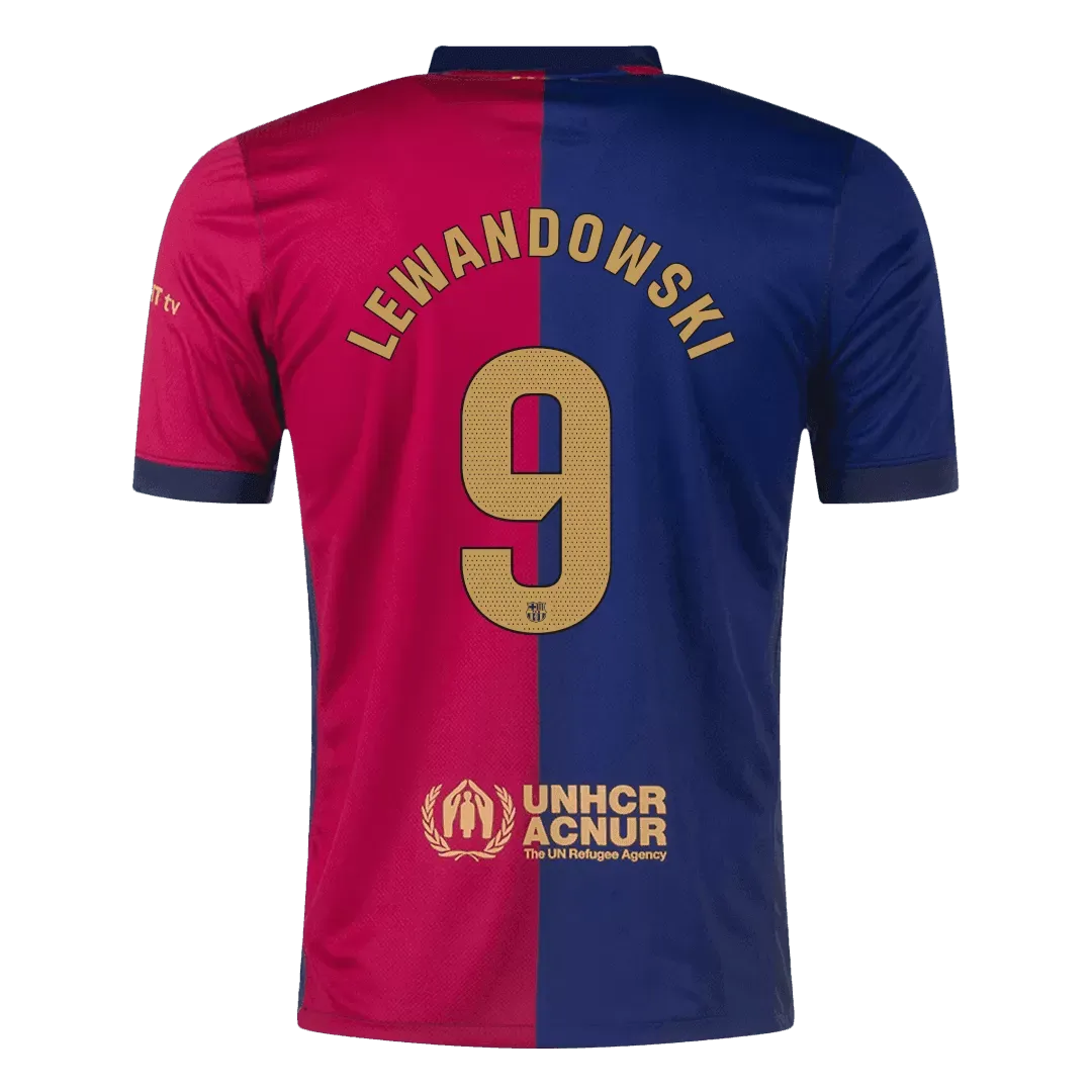 Maillot Barcelone/Barcelona domicile Player Version 2024/25 LEWANDOWSKI #9