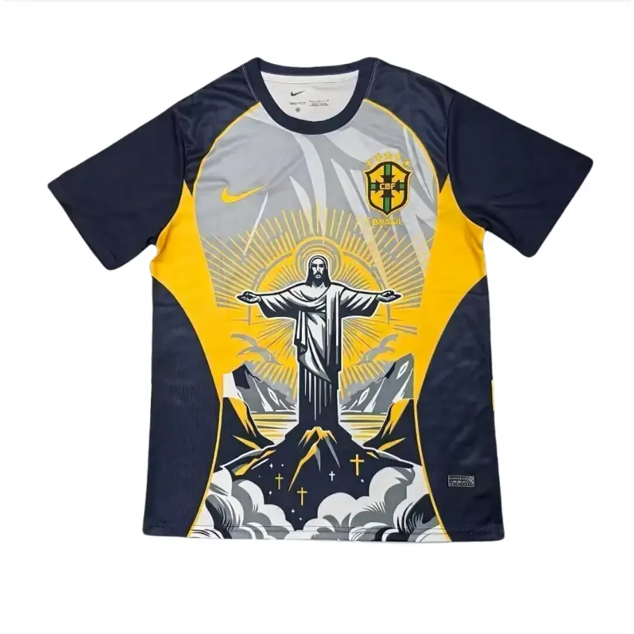 Maillot Brésil concept 26/27 Christ jaune