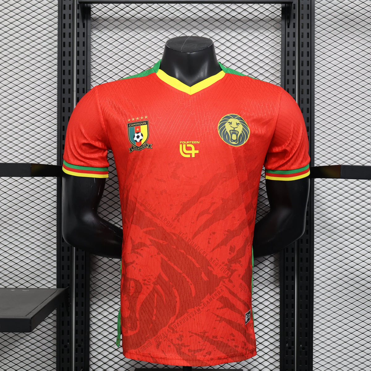 Maillot Cameroun/Cameroon extérieur rouge * Player Version * CAN/CAF 2025/26