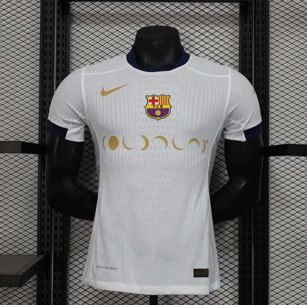 Maillot FC Barcelone/Barcelona Blanc Coldplay Player Version 2024/25