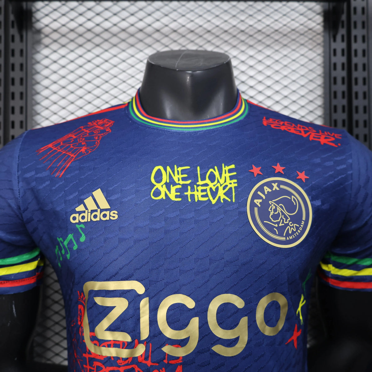 Maillot football Ajax Amsterdam Player Version Bob Marley 2025/26