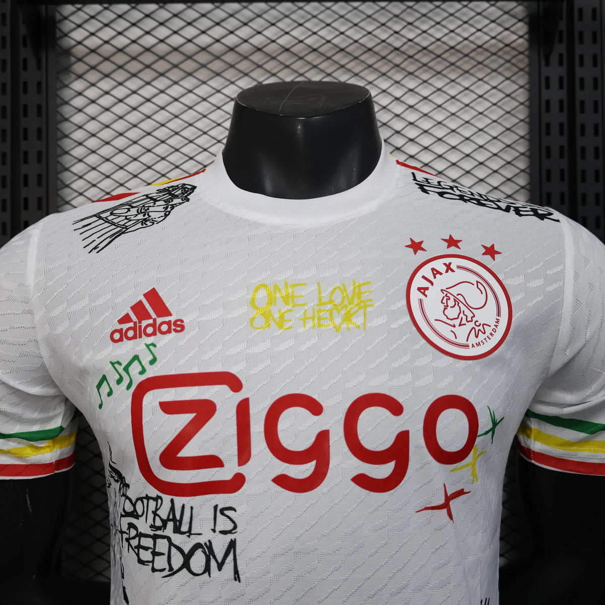 Maillot football Ajax Amsterdam Player Version Bob Marley 2025/26