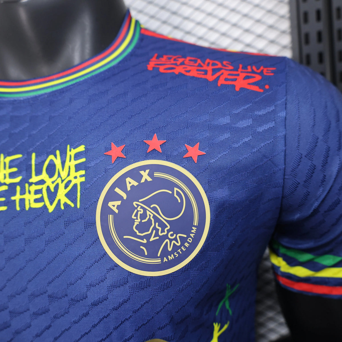 Maillot football Ajax Amsterdam Player Version Bob Marley 2025/26