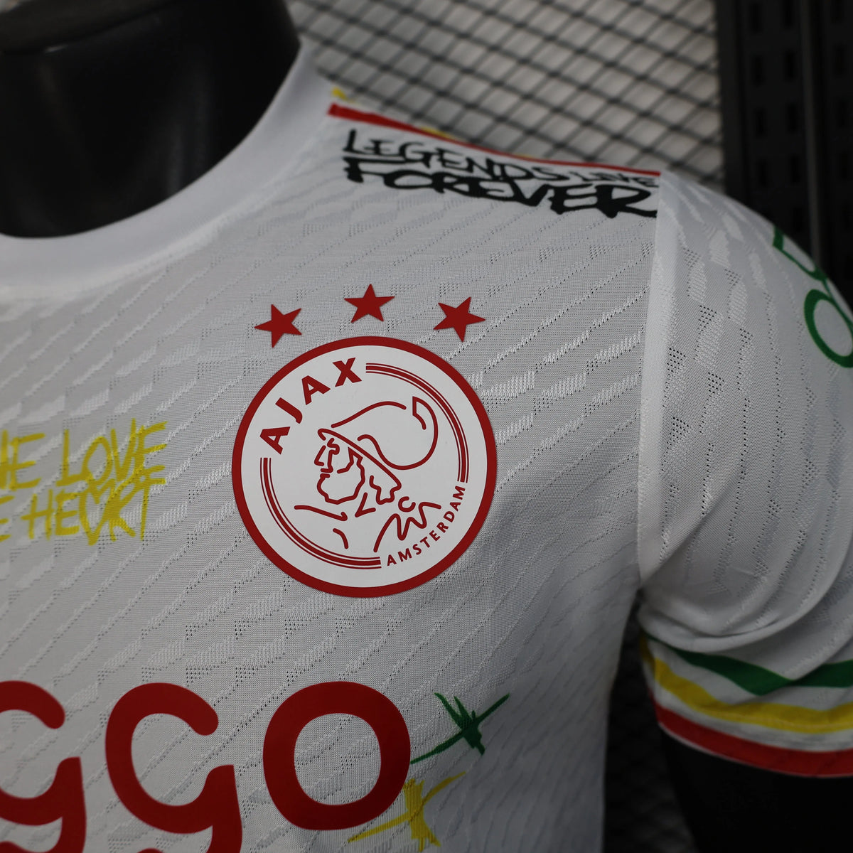Maillot football Ajax Amsterdam Player Version Bob Marley 2025/26