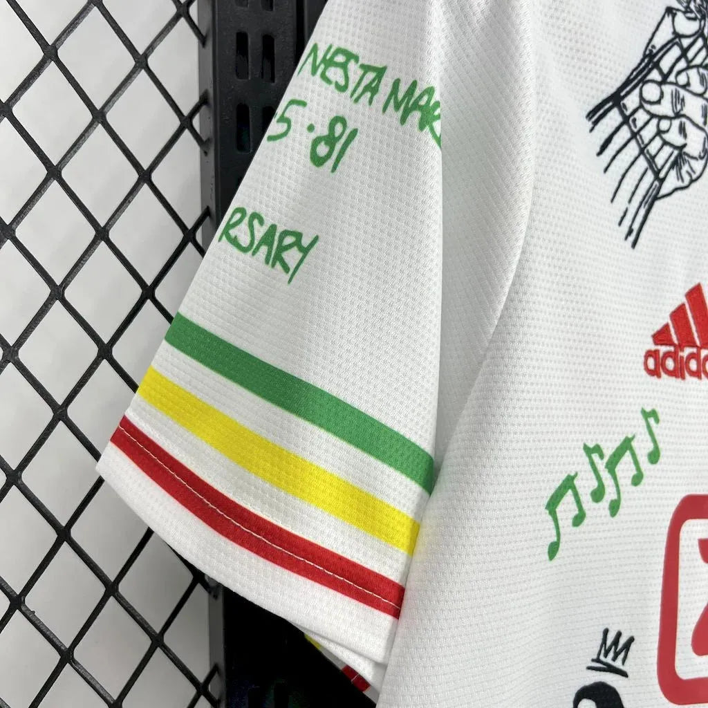 Maillot football Ajax Amsterdam Spécial Bob Marley Blanc 2025/26