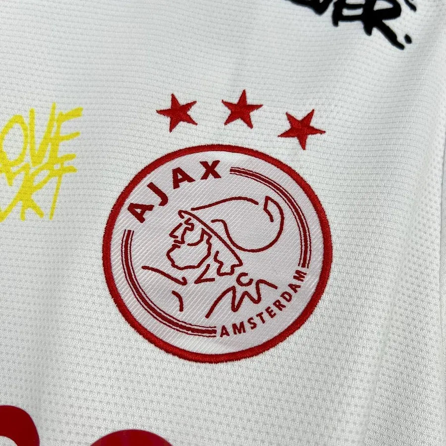 Maillot football Ajax Amsterdam Spécial Bob Marley Blanc 2025/26