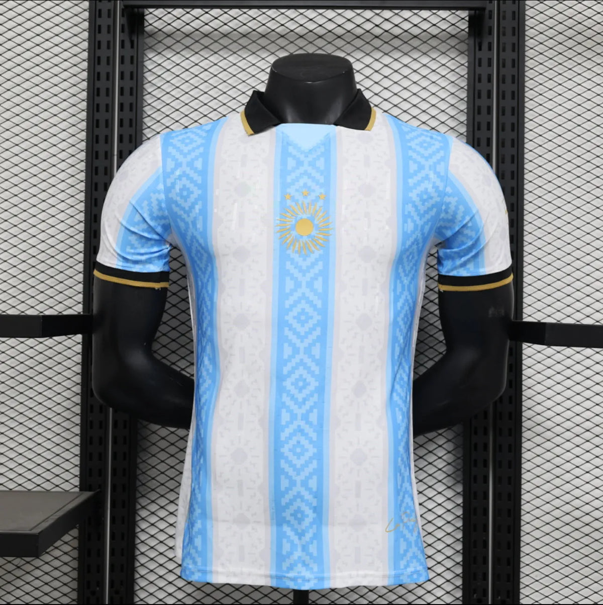 Maillot football Argentine/Argentina MESSI LA PULGA Black Comma Football *Player Version* 2024/25