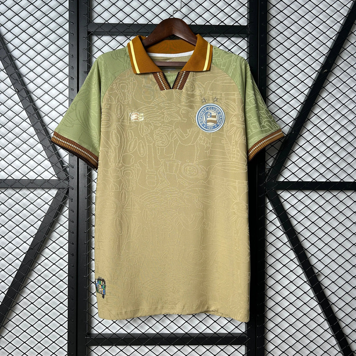 Maillot football Bahia polo beige 2025/26