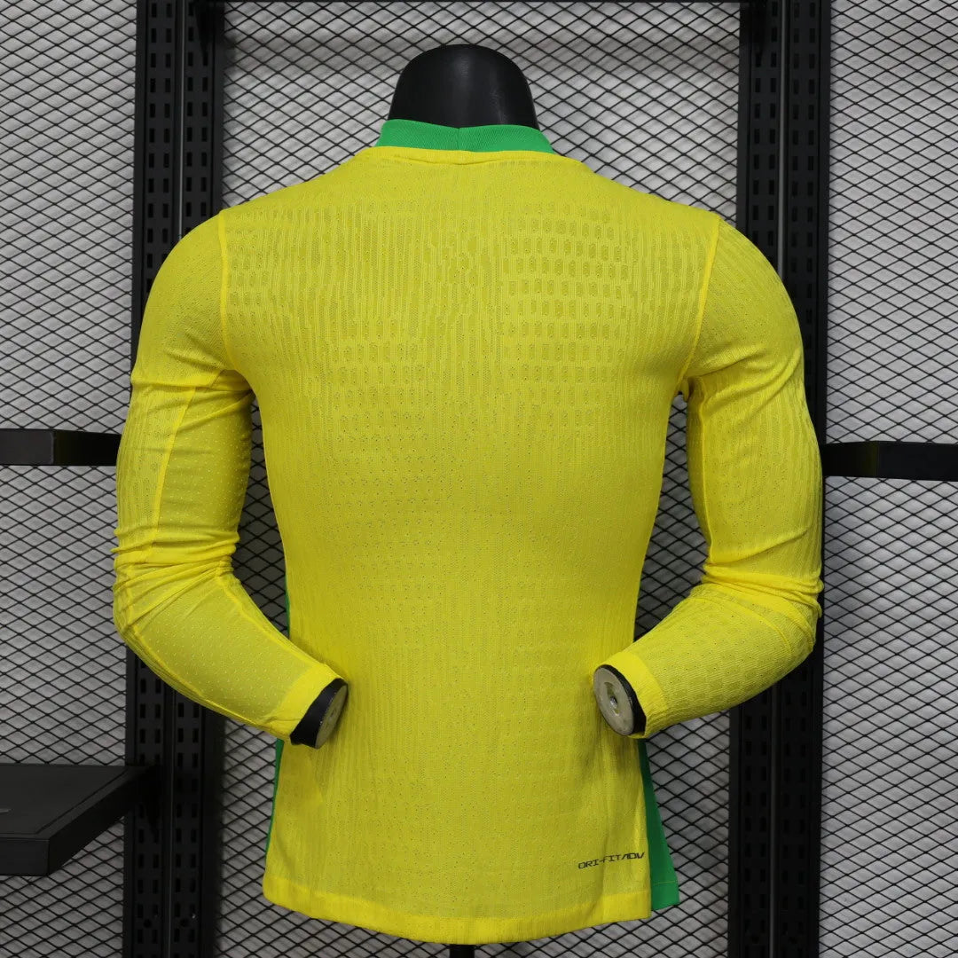 Maillot football Brésil Brazil domicile manches longues Player Version 2025/26