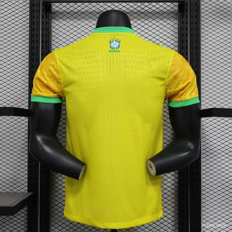 Maillot football Brésil Brazil Jaune Player Version 2024/25