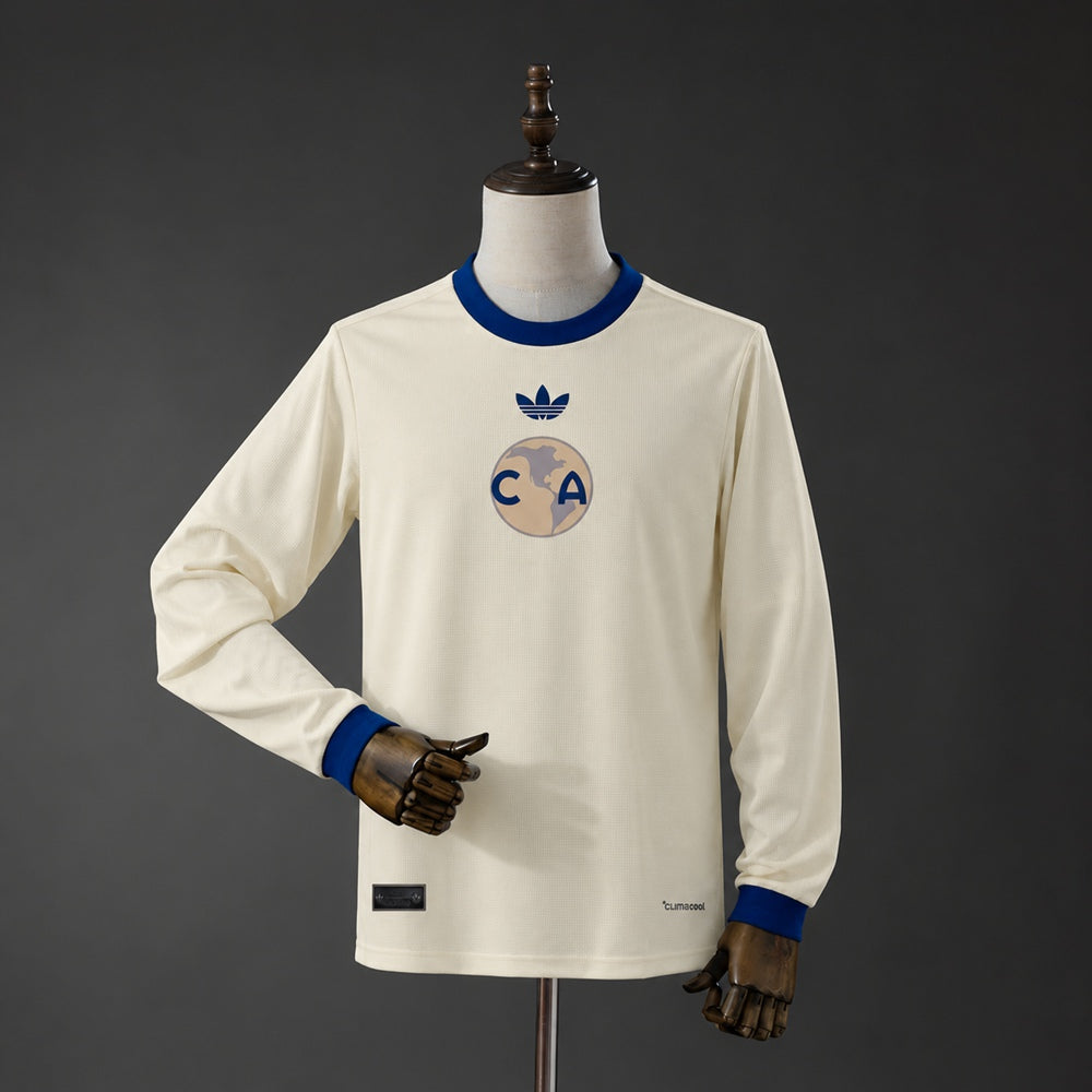 Maillot football Club America Manches Longues 110e Anniversaire Crème