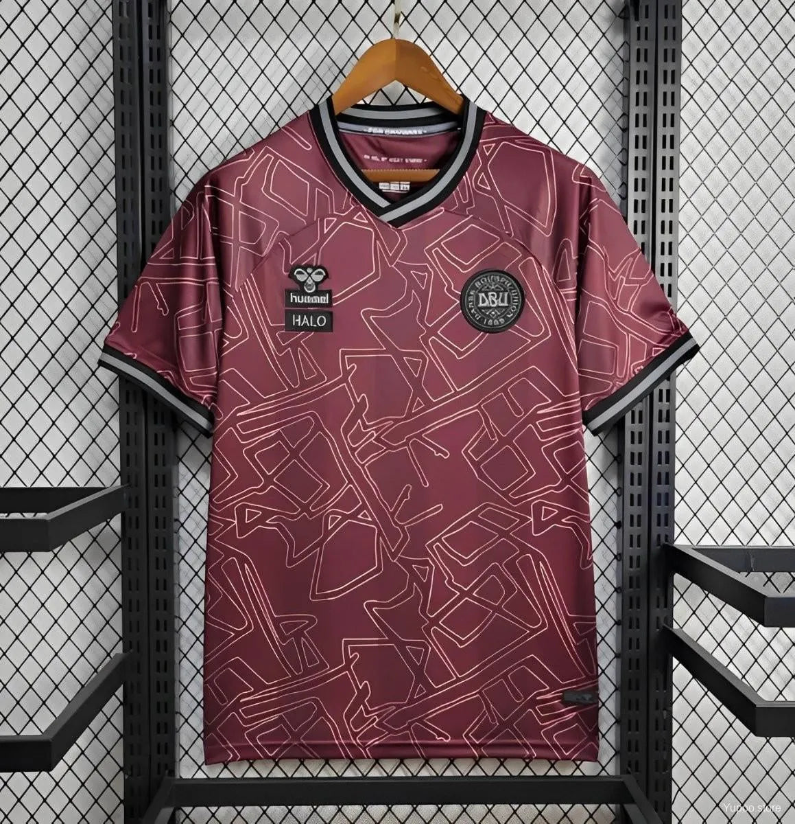 Maillot football Danemark DBU Hummel Halo domicile 2024/25