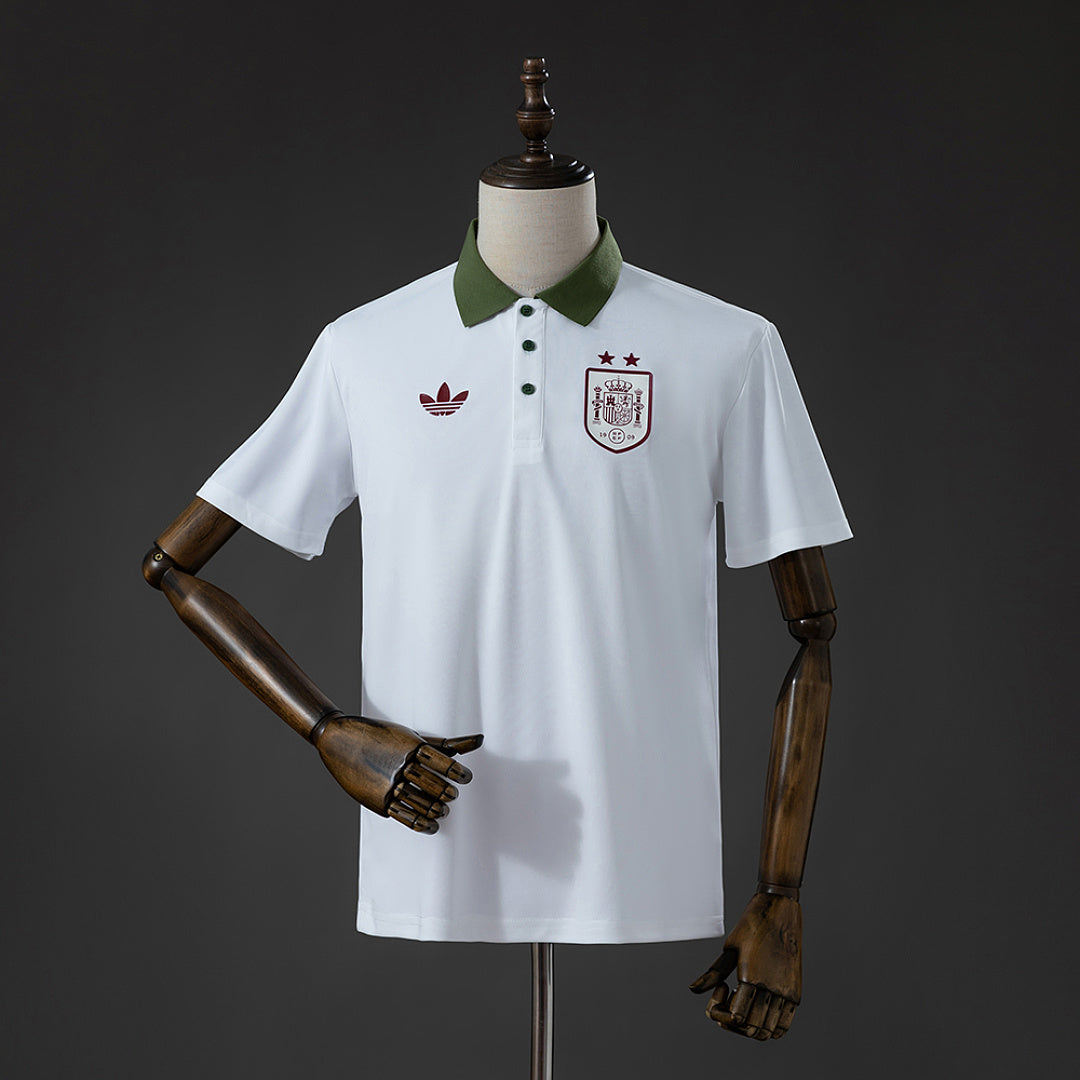Maillot football Espagne polo blanc 2026/27