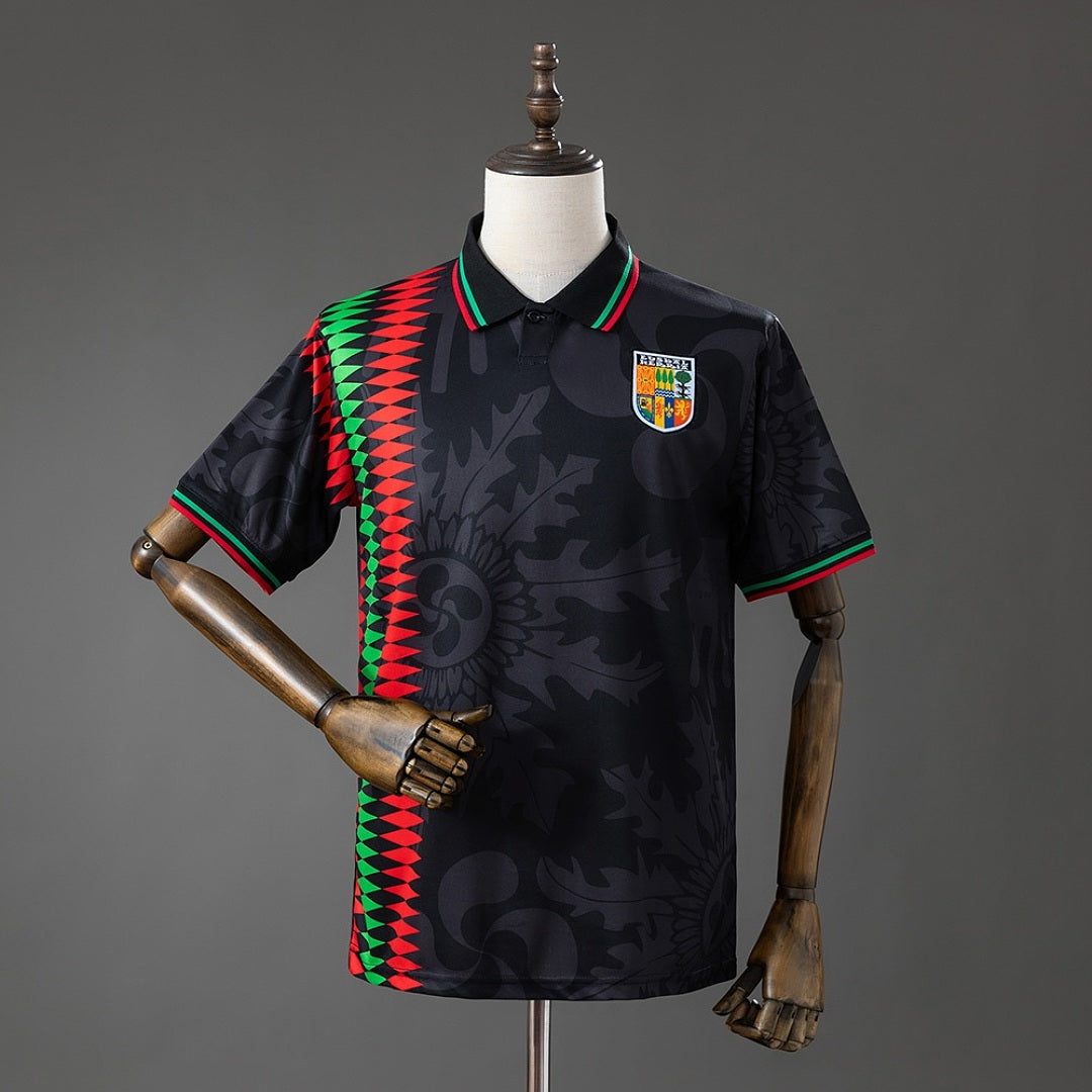 Maillot football Euskal Herria Rétro Années 90 Noir