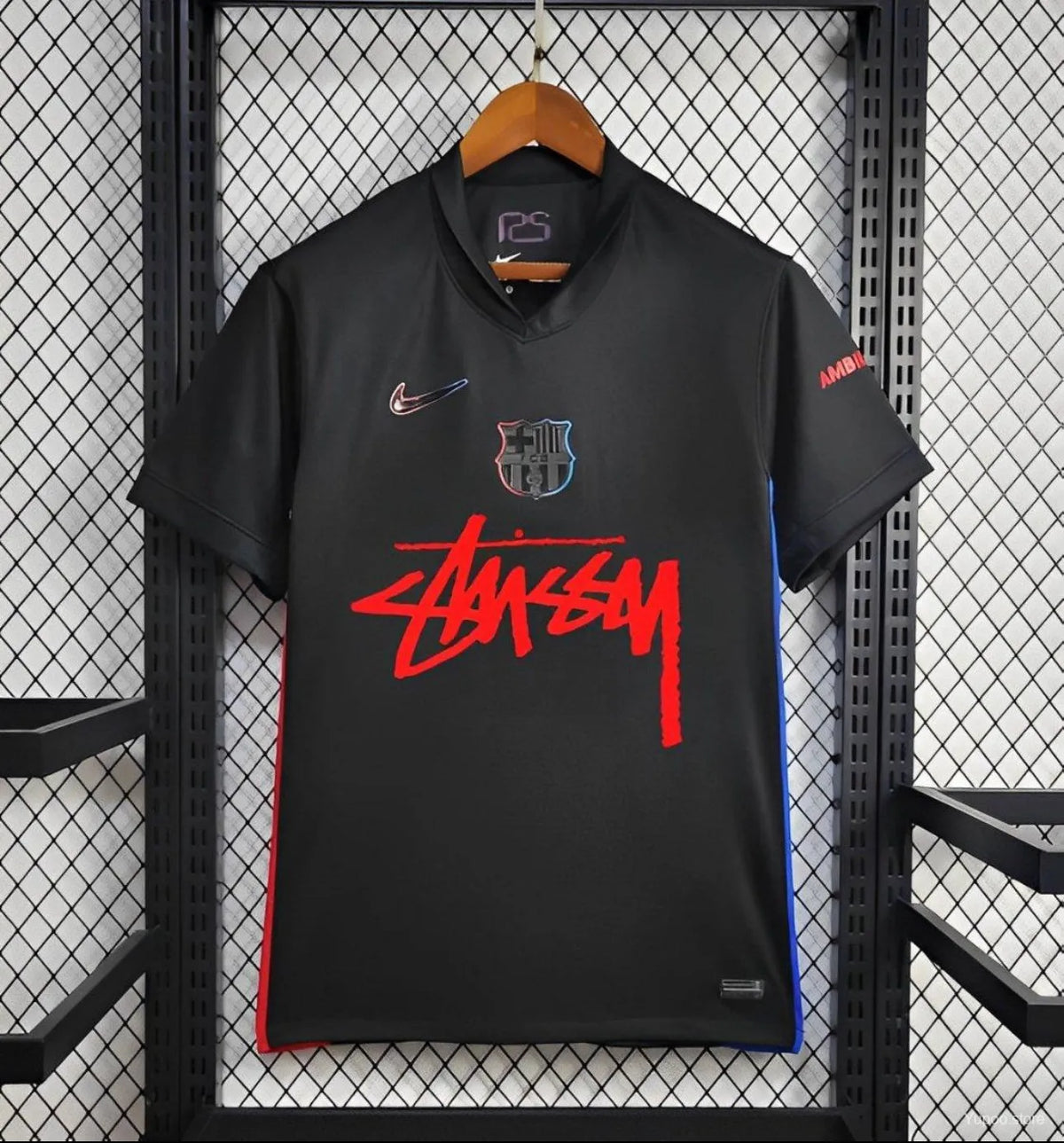 Maillot football FC Barcelone Barcelona Black Stussy 2024/25
