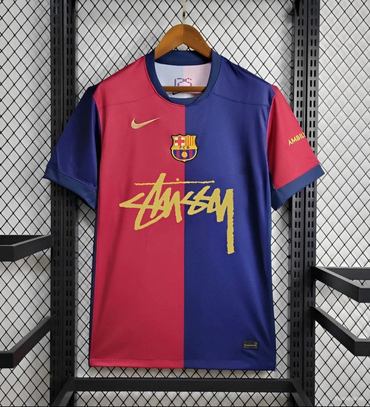 Maillot football FC Barcelone Barcelona domicile Stussy 2024/25