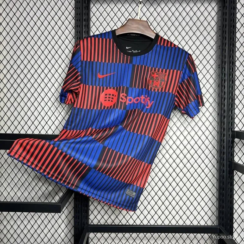 Maillot football FC Barcelone Barcelona pré-match 2024/25