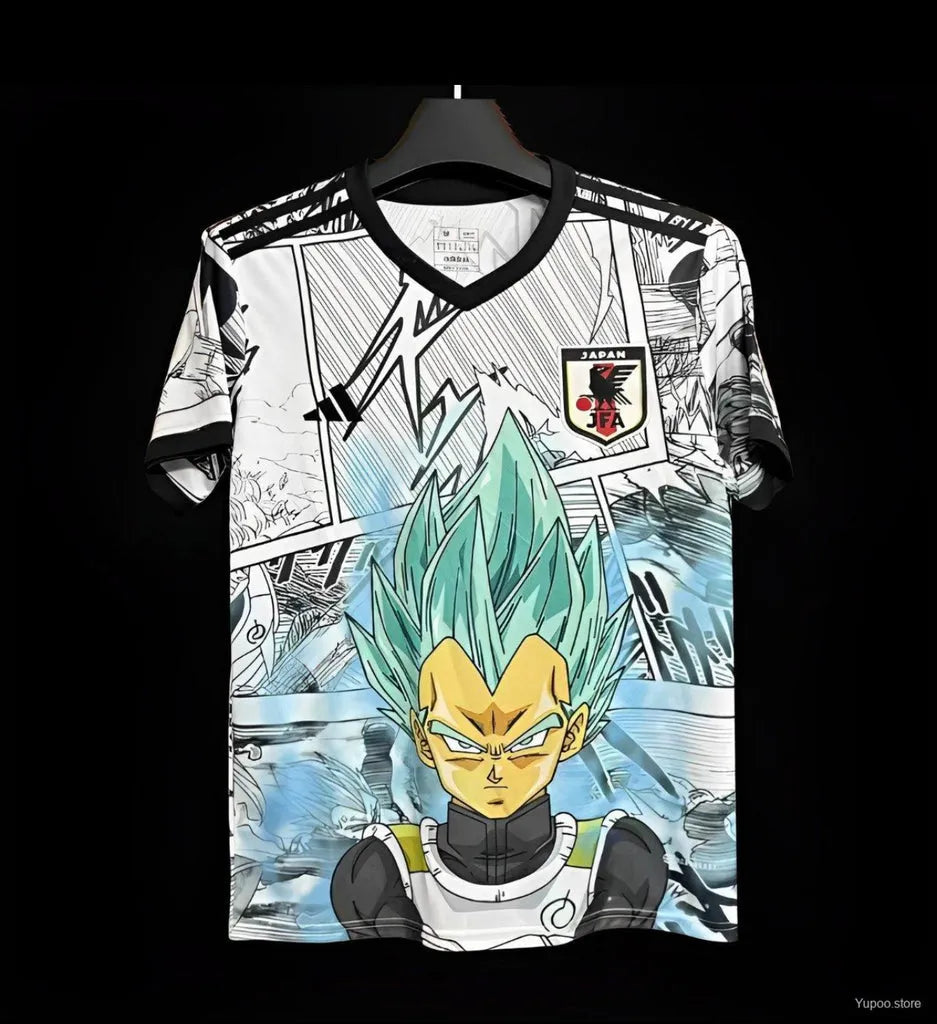 Maillot football Japon Japan Dragon Ball DBZ Songoku Goku Végéta Saiyan 2024/25