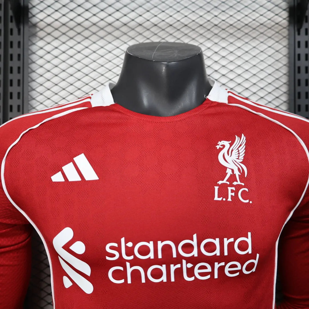 Maillot football Liverpool domicile manches longues Player Version 2025/26