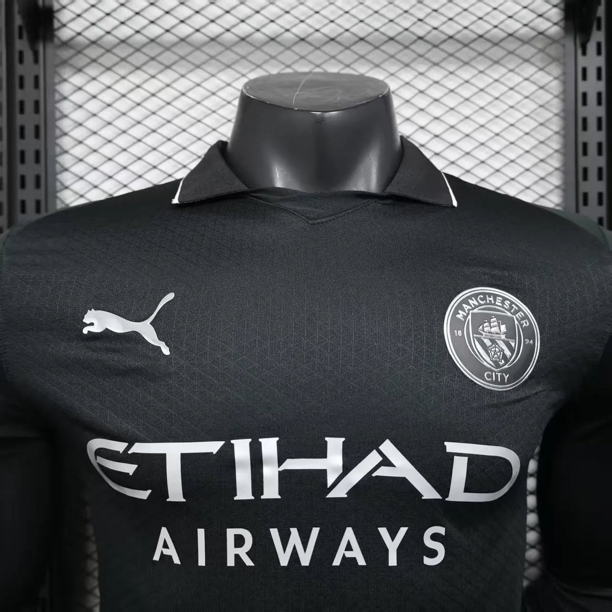 Maillot football Manchester 3e third noir Player Version 2025/26