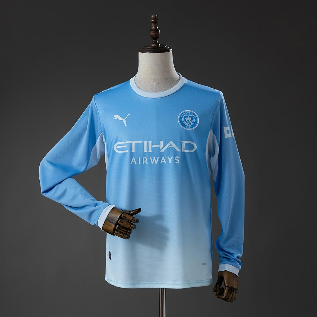 Maillot football Manchester City domicile manches longues 2026/27