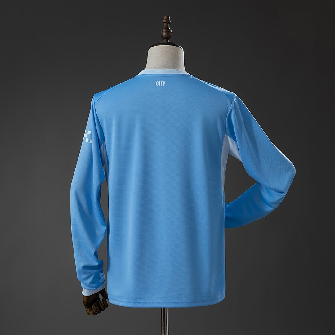 Maillot football Manchester City domicile manches longues 2026/27