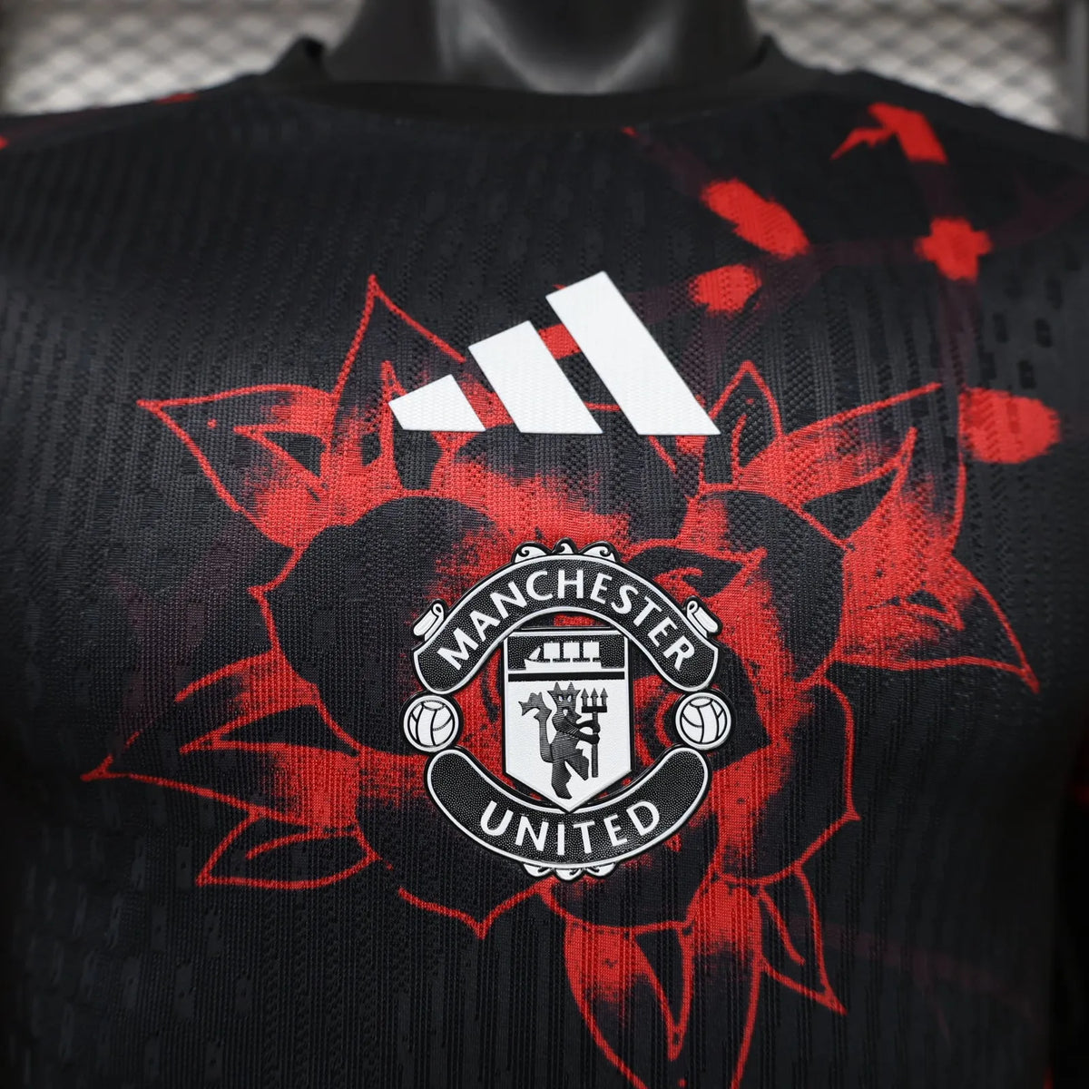 Maillot football Manchester United Red Flower Player Version 2026/27