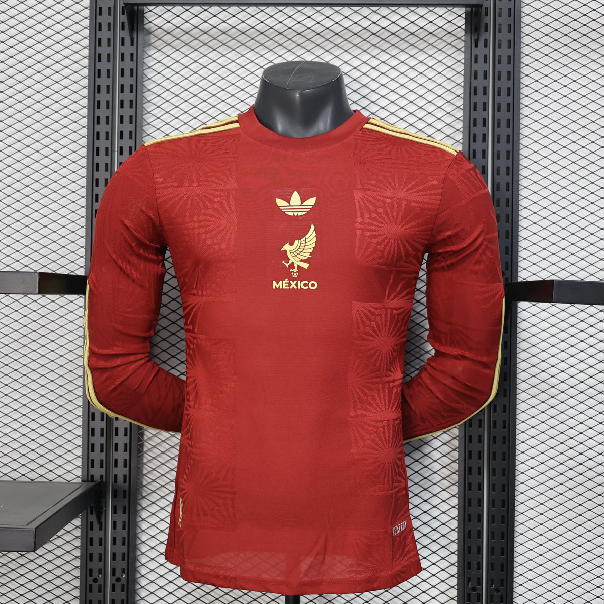 Maillot football Mexique Mexico Rouge 25 Gold manches longues * Player Version * 2025/26