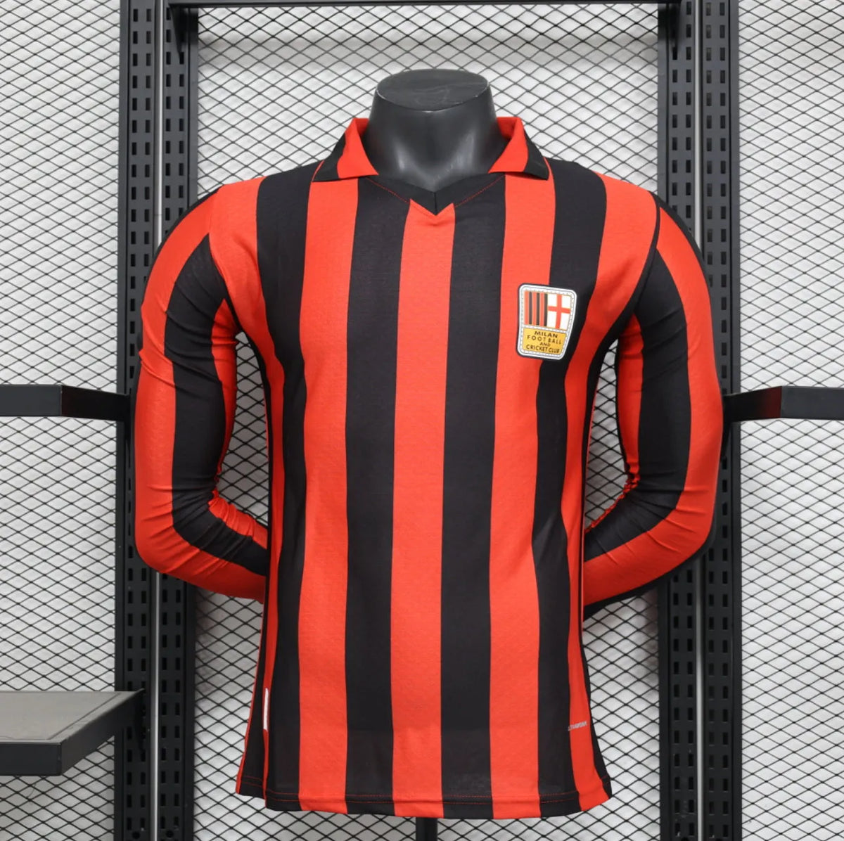Maillot football Milan AC 125 ans years Vintage Retro manches longues * Player Version 2024/25